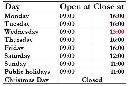 Baydon Store & Post Office opening times